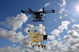 Essen wird auch schon mit Drohnen geliefert - Food Delivery als Megatrend