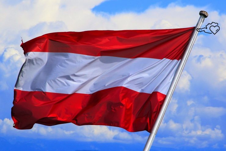Österreich-Flagge - Österreich, wie geht es dir?
