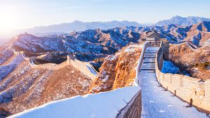 Die chinesische Mauer zu sehen - was machen die Märkte 2022, z.B. in China?