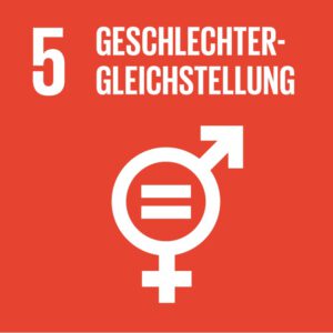 SDG 5-Grafik zu sehen: Geschlechtergleichstellung