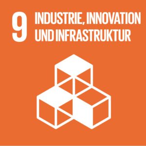 SDG 9: Industrie, Innovation und Infrastruktur-Grafik zu sehen