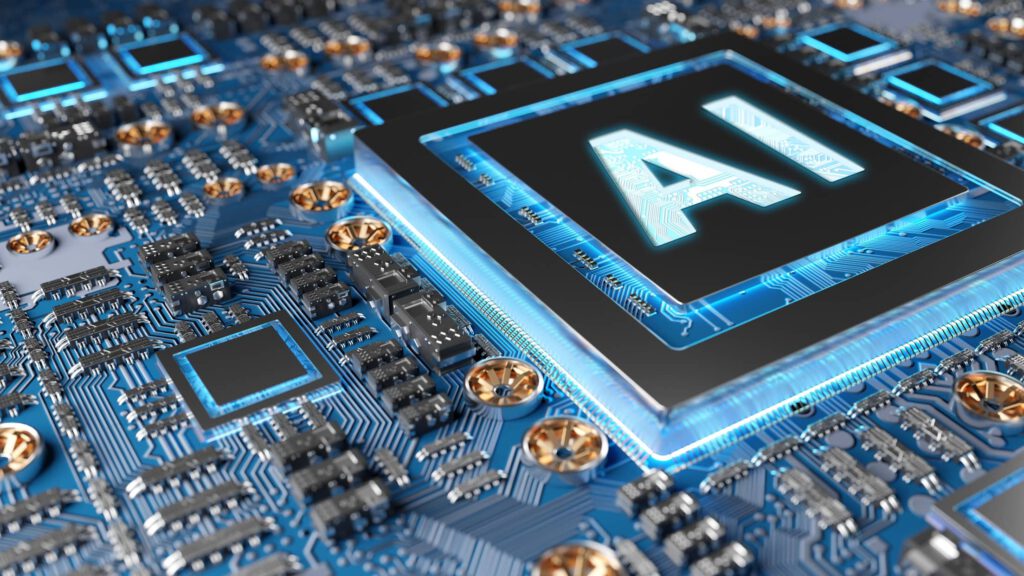 Am Bild sieht man eine für künstliche Intelligenz nötige Platine - Geldanlage in künstliche Intelligenz ist ein Trend